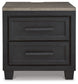 Foyland Two Drawer Night Stand