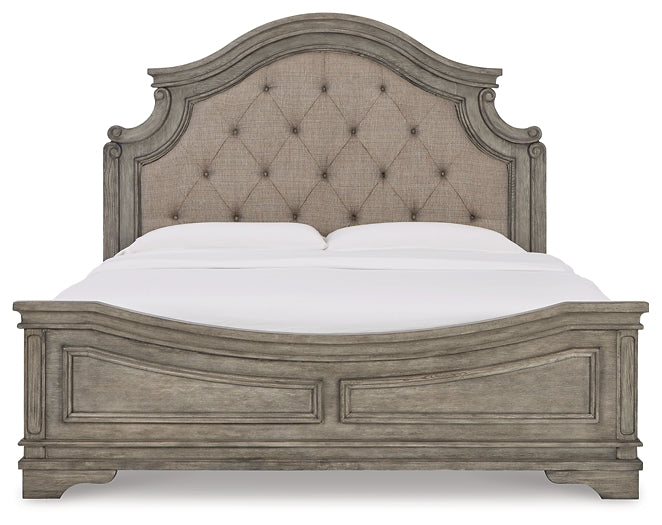 Lodenbay California King Panel Bed with Mirrored Dresser, Chest and 2 Nightstands