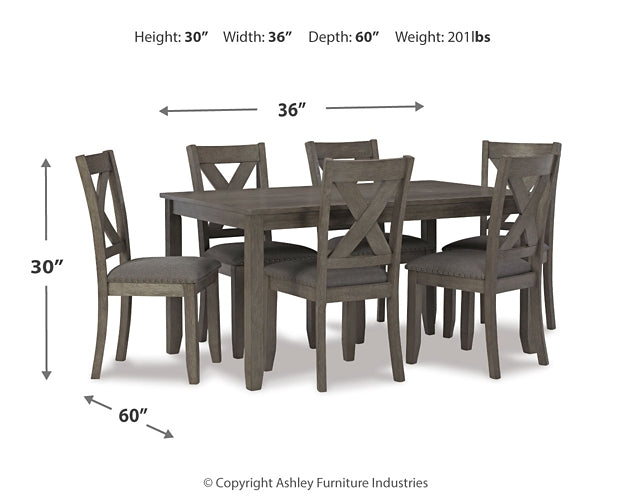 Caitbrook RECT DRM Table Set (7/CN)