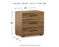 Dakmore Three Drawer Night Stand