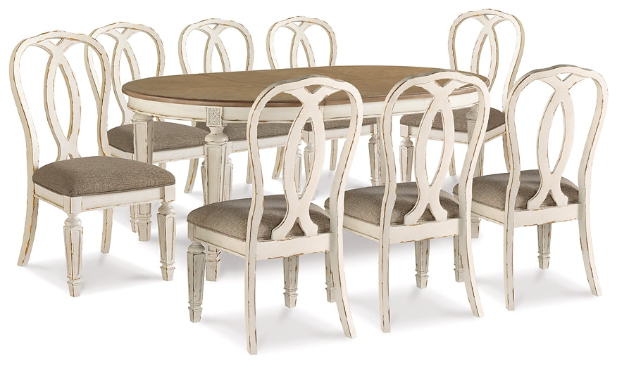 Realyn Dining Table and 8 Chairs