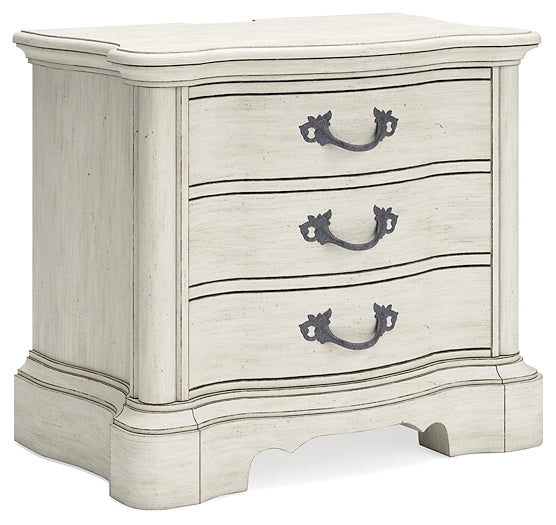 Arlendyne Queen Upholstered Bed with Mirrored Dresser and Nightstand