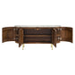 Ortega 4-door Marble Top Sideboard Buffet Cabinet Natural