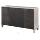 Bling Game Dining Sideboard Buffet Cabinet Metallic Platinum