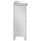 Melinda 2-door LED Mirrored Wine Storage Bar Cabinet Silver