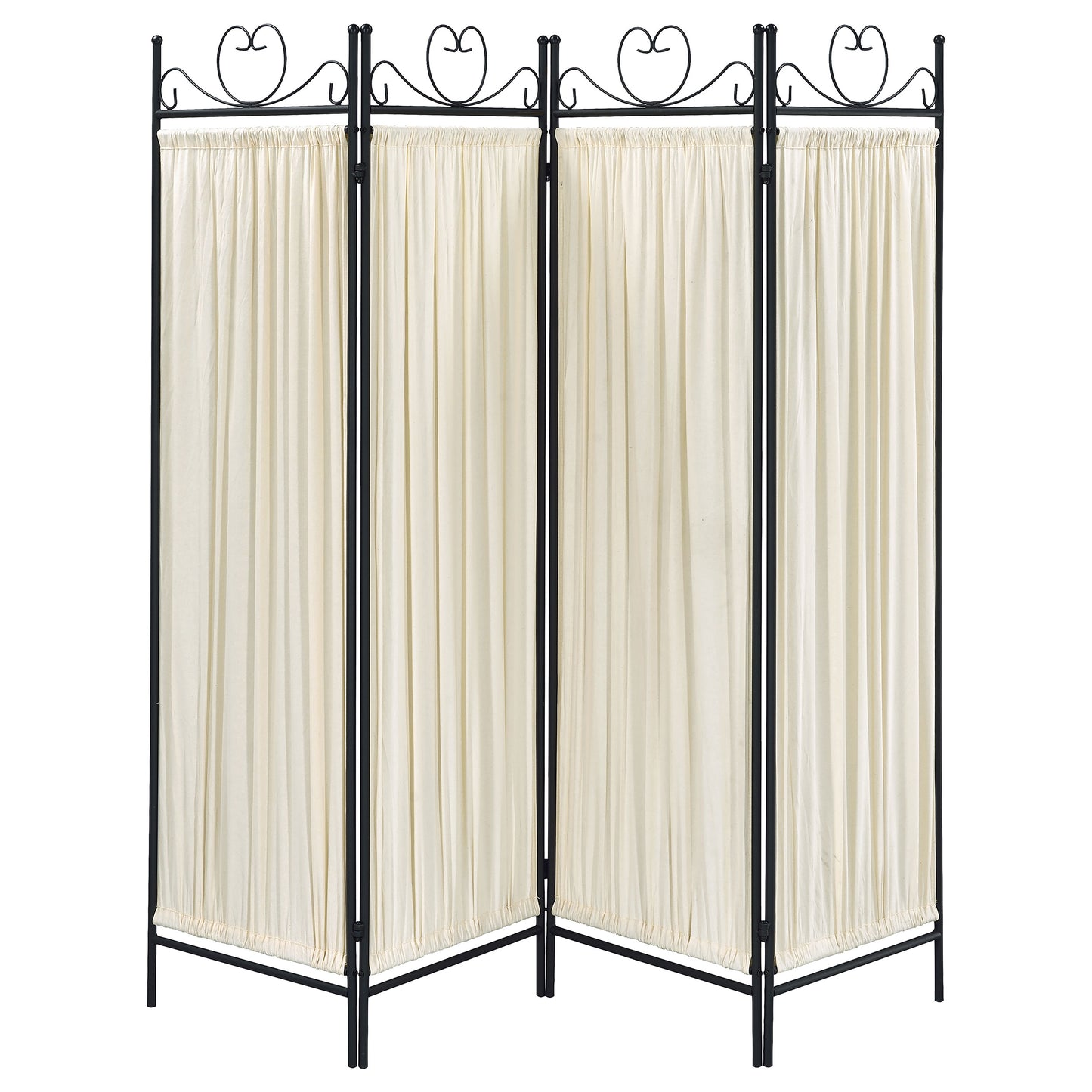 Dove 4-Panel Room Divider Folding Shoji Screen Beige