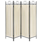 Dove 4-Panel Room Divider Folding Shoji Screen Beige