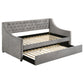 Chatsboro Upholstered Twin Daybed with Trundle Grey