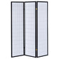 Carrie 3-Panel Room Divider Folding Shoji Screen Black