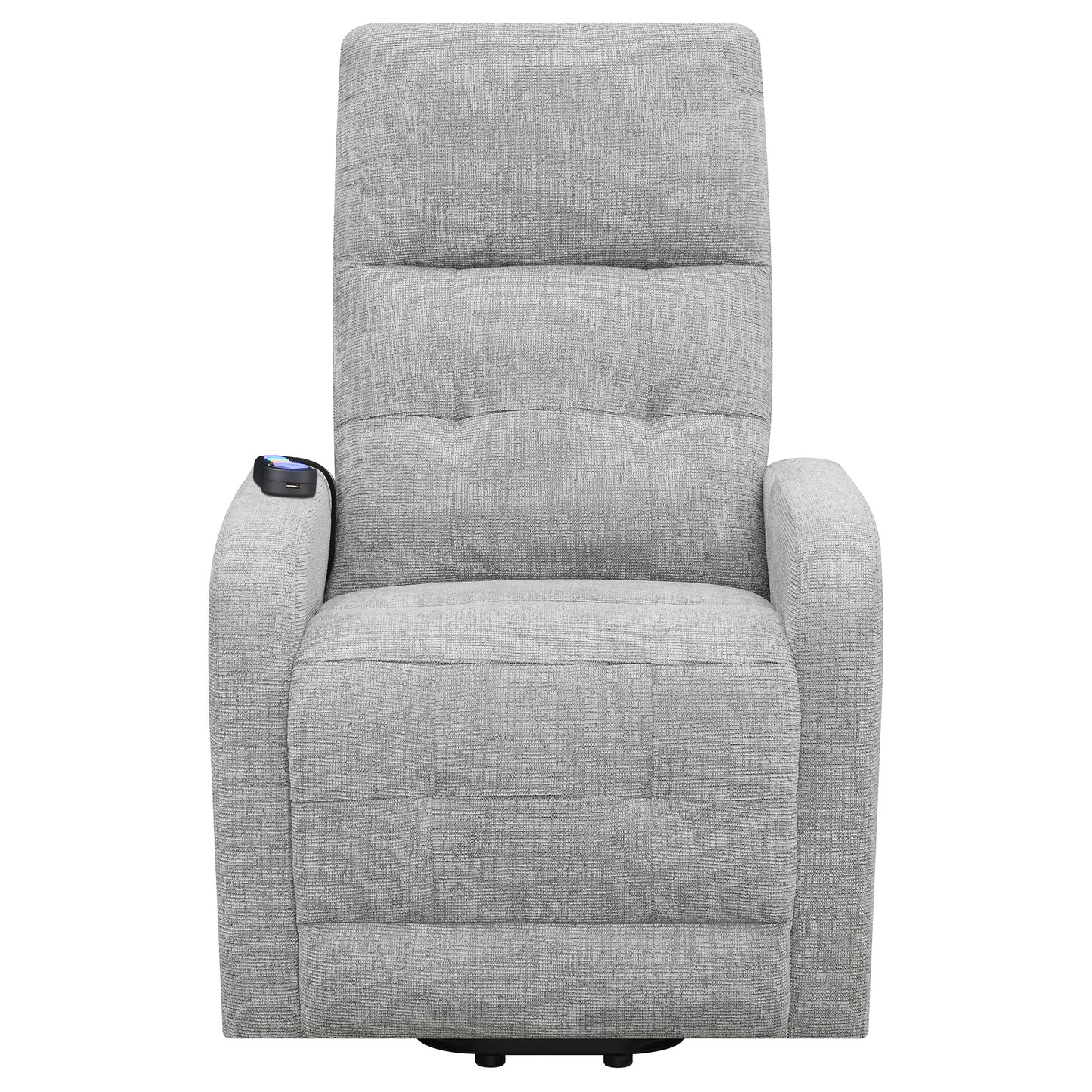 Howie Upholstered Power Lift Massage Chair Grey