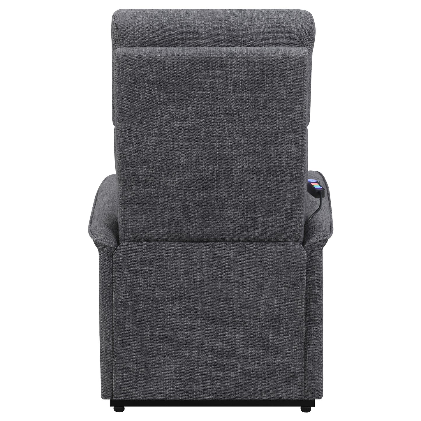 Herrera Upholstered Power Lift Massage Chair Charcoal