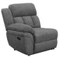 Bahrain 5-piece Upholstered Home Theater Seating Charcoal