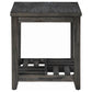 Cliffview 1-shelf Square Wood Side End Table Grey