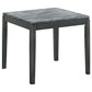 Mozzi Square Faux Marble Side End Table Grey and Black