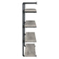 Elmcrest 39-inch 4-shelf Wall Bookshelf Grey Driftwood