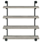 Elmcrest 39-inch 4-shelf Wall Bookshelf Grey Driftwood