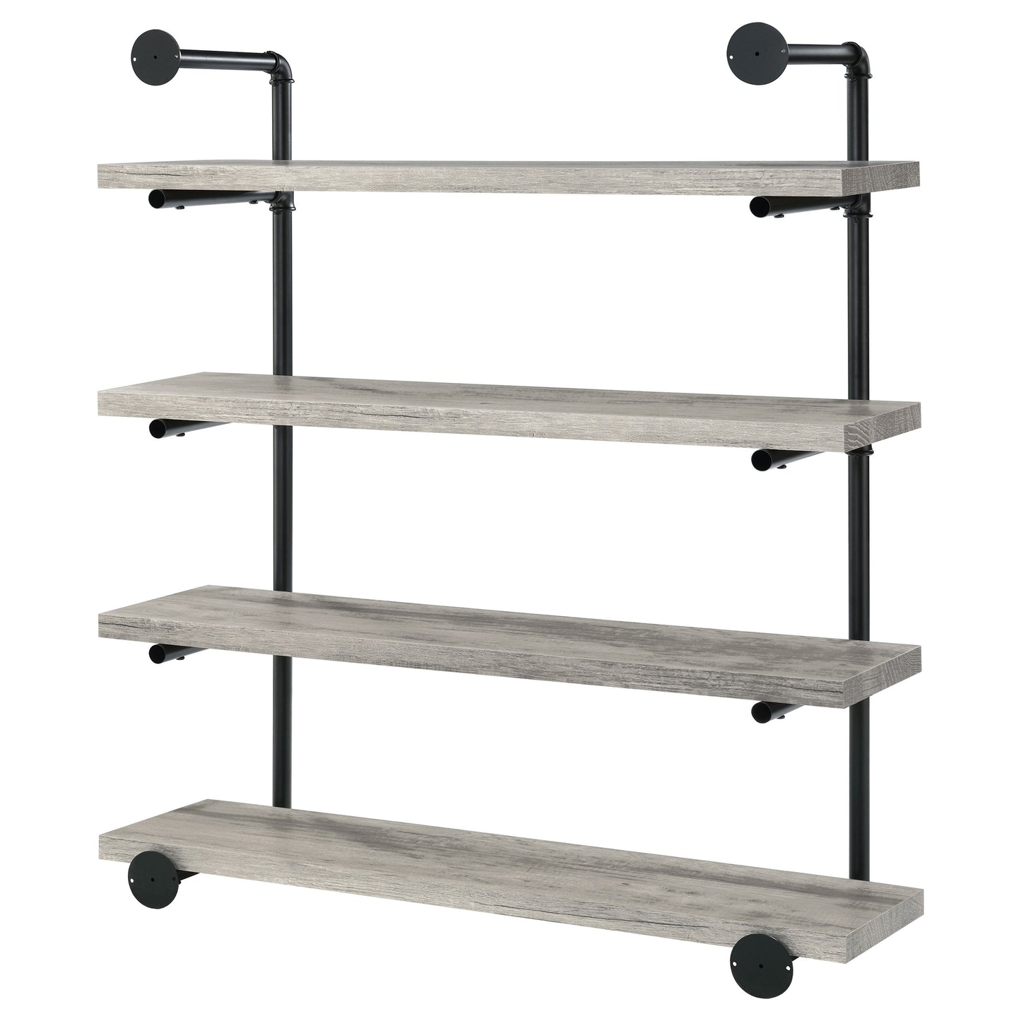 Elmcrest 39-inch 4-shelf Wall Bookshelf Grey Driftwood