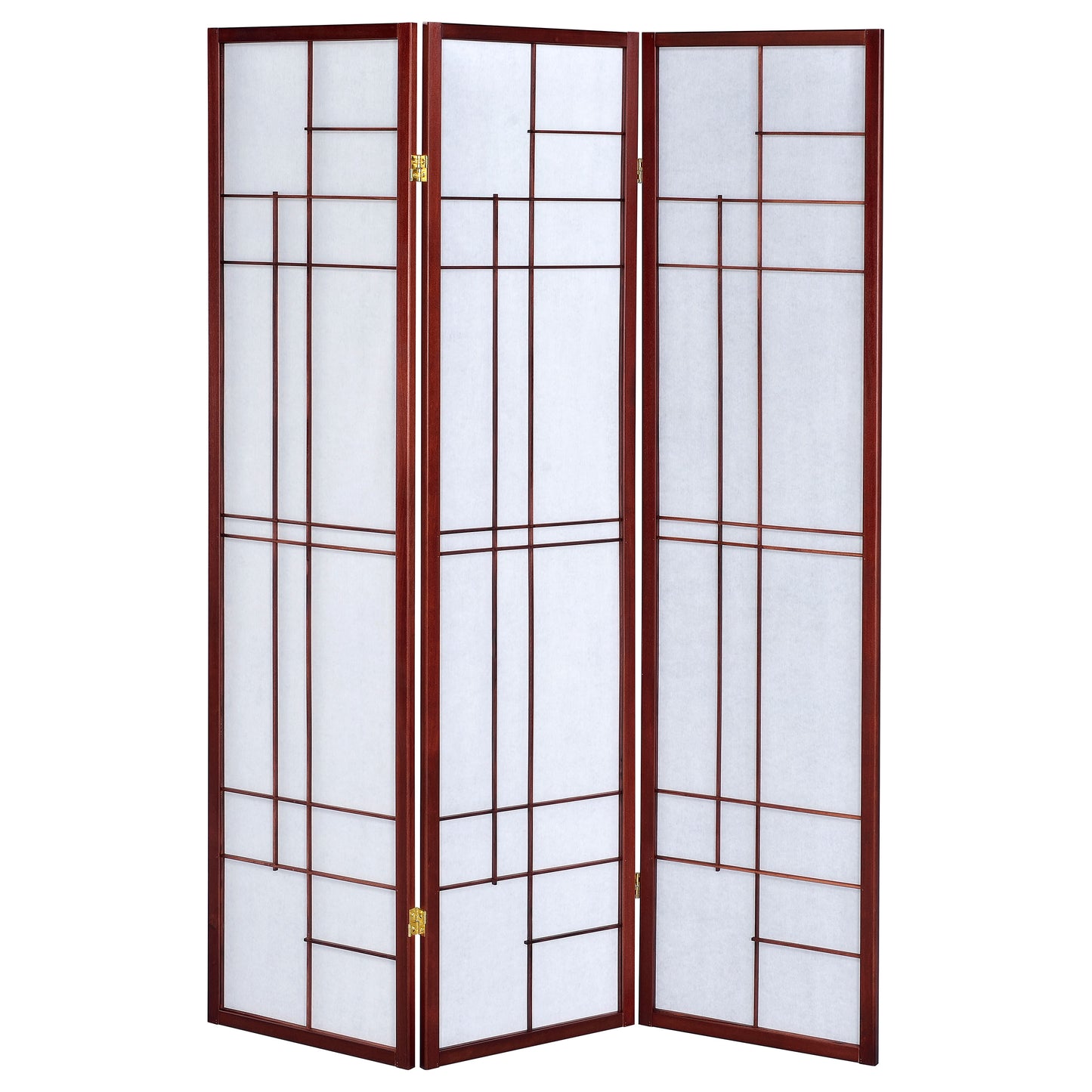 Katerina 3-Panel Room Divider Folding Shoji Screen Cherry