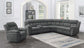 Bahrain 6-piece Modular Power Reclining Sectional Charcoal