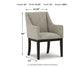 Burkhaus Dining UPH Arm Chair (2/CN)