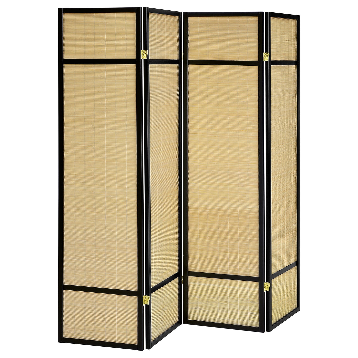 Pearce 4-panel Bamboo Room Divider Folding Screen Natural