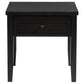 Concord 1-drawer Square End Table Distressed Java